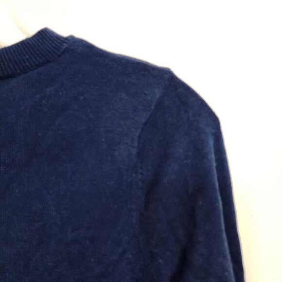 Lisa Todd navy & lime green heart throb sweater woman's size extra small - Picture 8 of 8